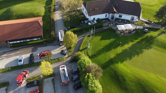 	Brand im Gebäude bei einem Golfplatz in Bad Hall sorgte für Einsatz zweier Feuerwehren
