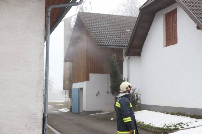 Vier Feuerwehren bei Brand in Wartberg an der Krems im Einsatz