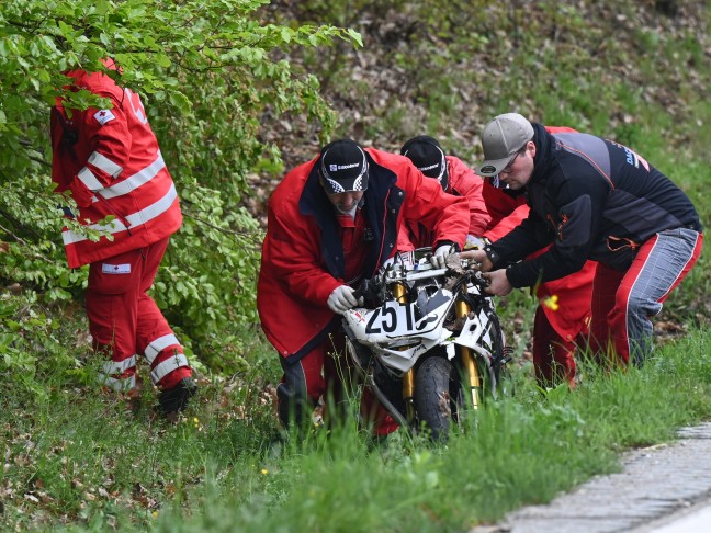 Vier Verletzte bei Motorsport-Bergrennen von Feldkirchen an der Donau nach St. Martin im Mühlkreis