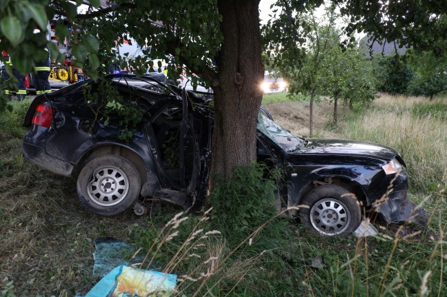 Śmiertelny wypadek drogowy: samochód w Eggendorf w Traunkreis uderzył w drzewo