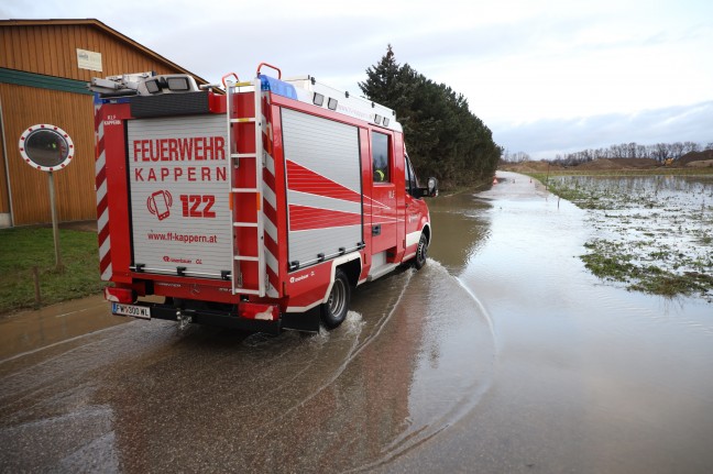 Überflutungseinsätze: Weihnachtstauwetter und intensiver Regen sorgen für Einsätze in Oberösterreich