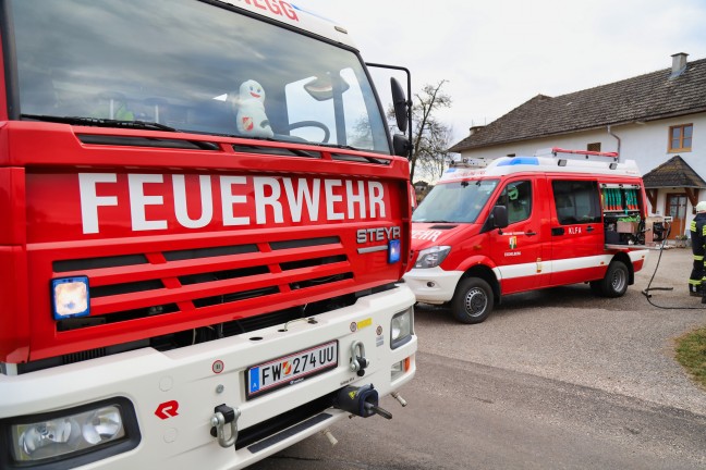 Drei Feuerwehren bei Zimmerbrand in St. Gotthard im Mühlkreis im Einsatz
