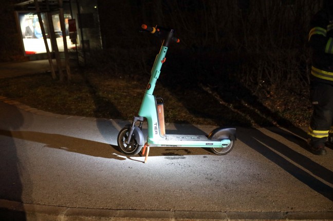 E-Scooter-Brand in Wels-Lichtenegg sorgte für nächtlichen Einsatz der Feuerwehr
