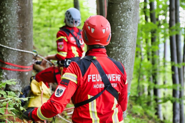	Paragleiter in Baum: Einsatzkräfte bei Personenrettung in Ternberg im Einsatz