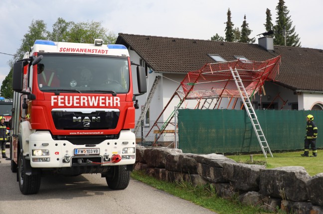 	Gerüst bei einem Einfamilienhaus in Edt bei Lambach umgestürzt