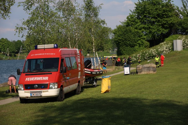 	Reanimation: Person von Tauchern aus dem Ausee in Luftenberg an der Donau gerettet