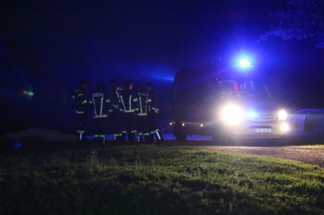 	Feuerwehr-Drohne und Höhenretter bei Rettung eines Wanderers in Haibach ob der Donau im Einsatz