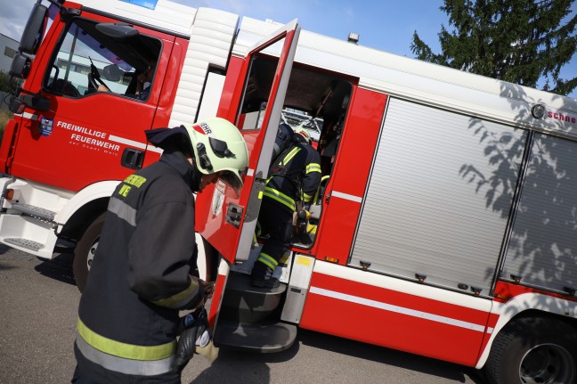 	Einsatz der Feuerwehr bei befürchtetem Gasaustritt in einer Tiefgarage in Wels-Lichtenegg