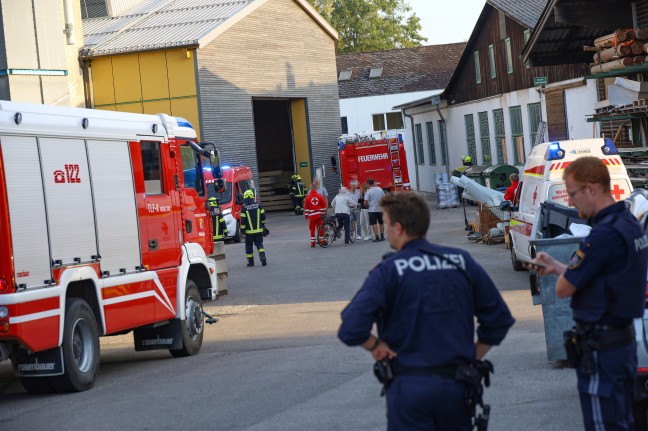 	Brand bei einem Holzverarbeitungsbetrieb in Schwanenstadt sorgte für Einsatz zweier Feuerwehren