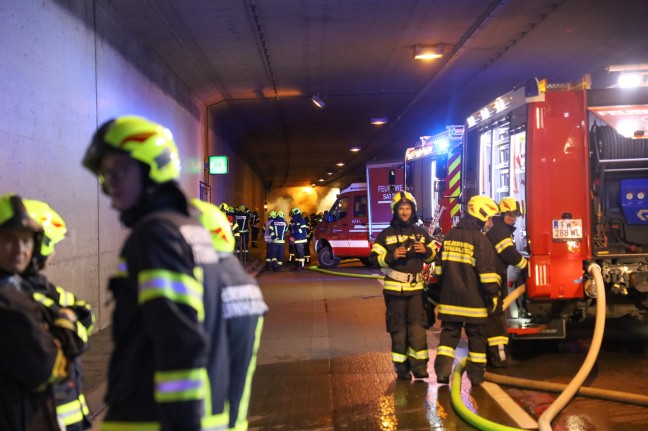 	Steinhaus: Herausforderndes Szenario bei großangelegter Einsatzübung im Tunnel Steinhaus-Taxlberg