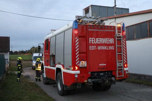 	Belüftungsmaßnahmen nach Brand in einer Lagerhalle in Edt bei Lambach