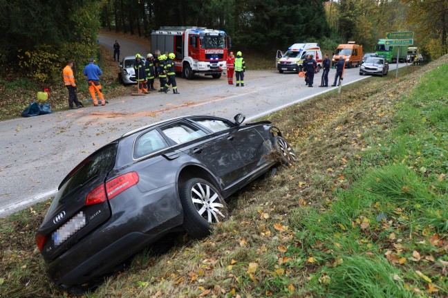 	Schwerer Verkehrsunfall mit drei beteiligten PKW in Wartberg an der Krems