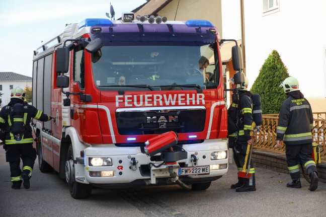 	Gemeldeter Gasgeruch in einem Wohnhaus in Wels-Neustadt sorgte für Einsatz der Feuerwehr