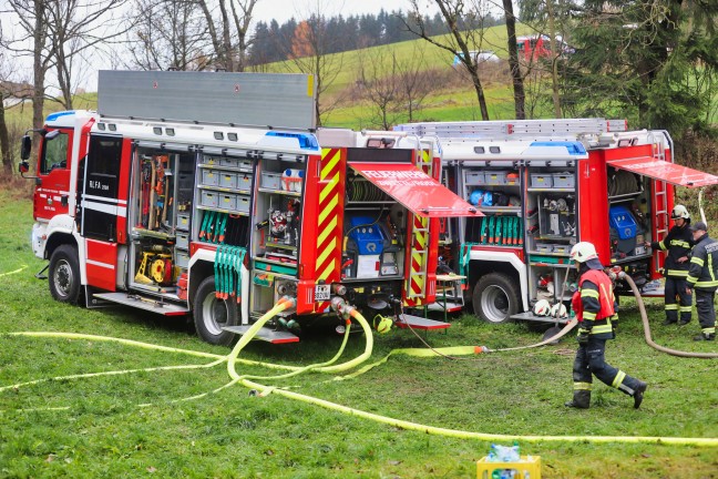 	Zwölf Feuerwehren bei ausgedehntem Dachstuhlbrand in Zwettl an der Rodl im Einsatz