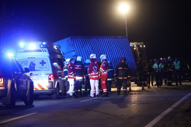 	Tödlicher LKW-Unfall auf Innviertler Straße bei Riedau
