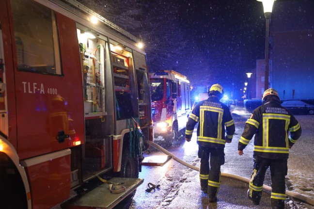 	Brand in der Wohnung eines Mehrparteienwohnhauses in Grieskirchen
