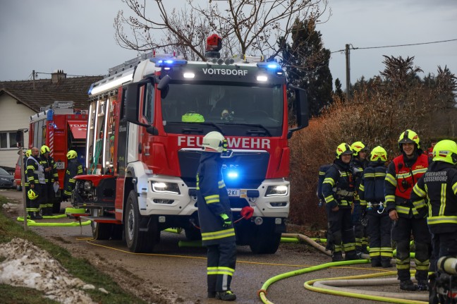 	Vier Feuerwehren bei Garagenbrand in Ried im Traunkreis im Einsatz