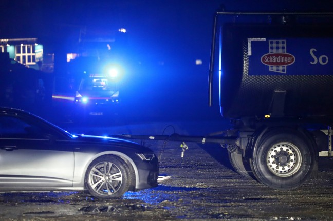 	Kurioser Unfall auf Parkplatz in St. Martin im Mühlkreis löste kurzzeitig größeren Einsatz aus
