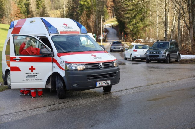 	Auto in Brückengeländer über den Dambach zwischen Edlbach und Rosenau am Hengstpaß gekracht