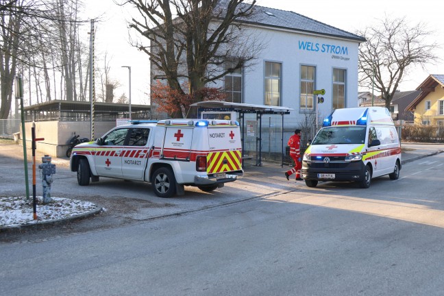 	Einsatzkräfte zu eingeklemmter Person nach Sturz in Wels-Lichtenegg alarmiert