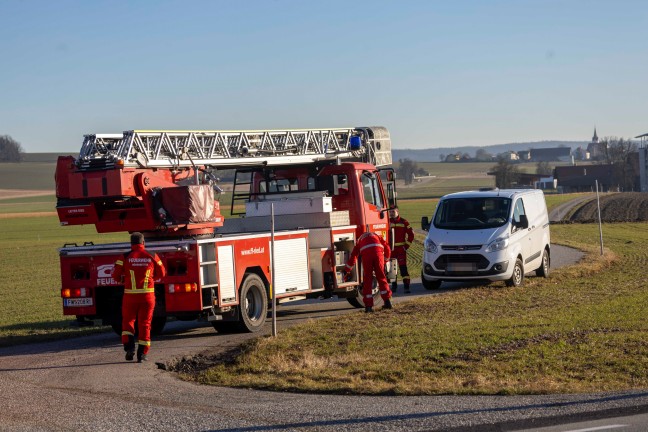 	Personenrettung: Höhenretter der Feuerwehr nach schwerem Forstunfall in Mörschwang im Einsatz