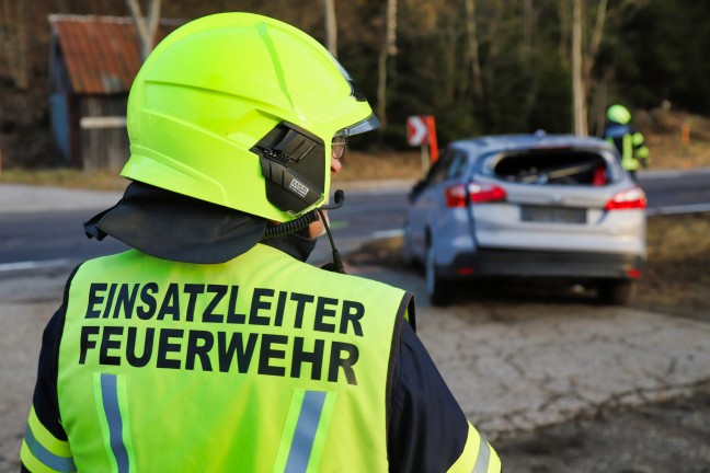 	Verkehrsunfall auf der Leonfeldener Straße in Reichenau im Mühlkreis endet glimpflich
