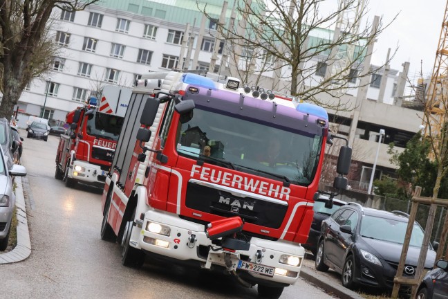 	Einsatzkräfte zu Personenrettung auf Baustelle in Wels-Neustadt alarmiert