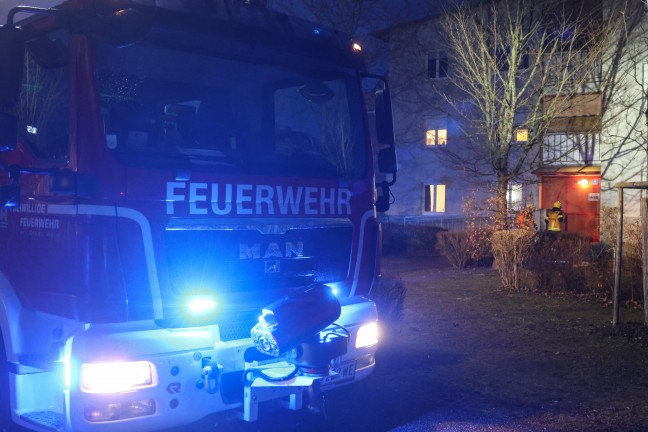 Kchenbrand in einer Wohnanlage in Wels-Lichtenegg fordert einen Verletzten