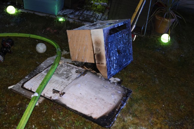 Kchenbrand in einer Wohnanlage in Wels-Lichtenegg fordert einen Verletzten