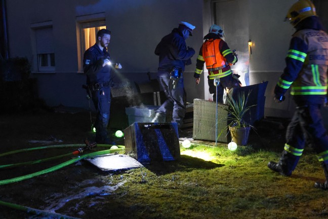 Kchenbrand in einer Wohnanlage in Wels-Lichtenegg fordert einen Verletzten