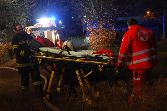 Kchenbrand in einer Wohnanlage in Wels-Lichtenegg fordert einen Verletzten