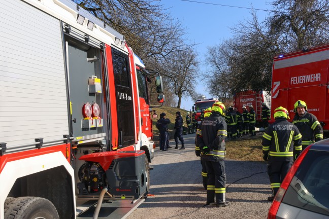 Vier Feuerwehren bei Brand in einem Heizraum in Stroheim im Einsatz