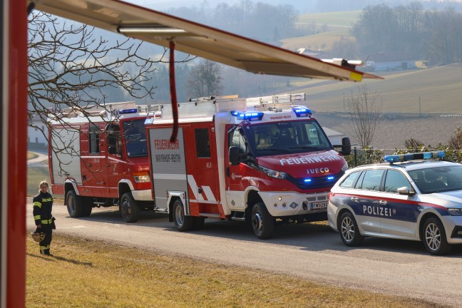 Vier Feuerwehren bei Brand in einem Heizraum in Stroheim im Einsatz