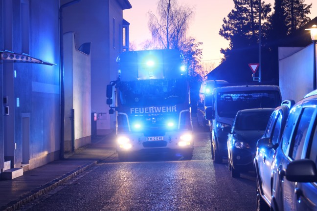 Brand einer Selche in einem Nebengebude eines Hauses in Wels-Neustadt