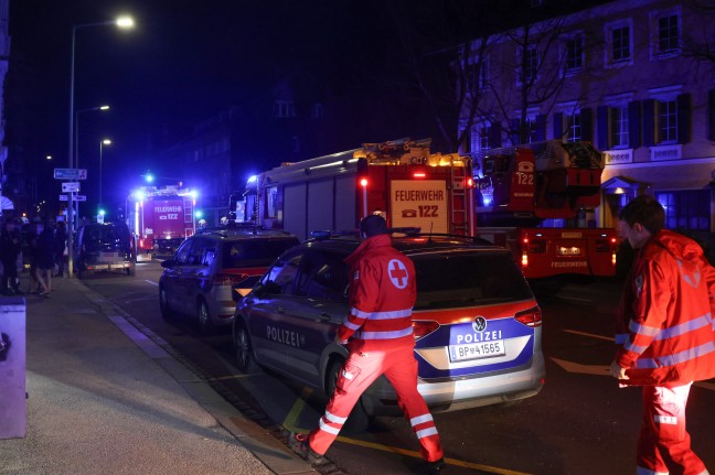 Brand in einer Sozialeinrichtung fr Asylwerberinnen und Asylwerber in Wels-Innenstadt