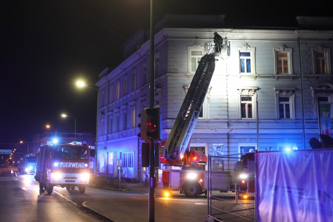 Brand in einer Sozialeinrichtung fr Asylwerberinnen und Asylwerber in Wels-Innenstadt