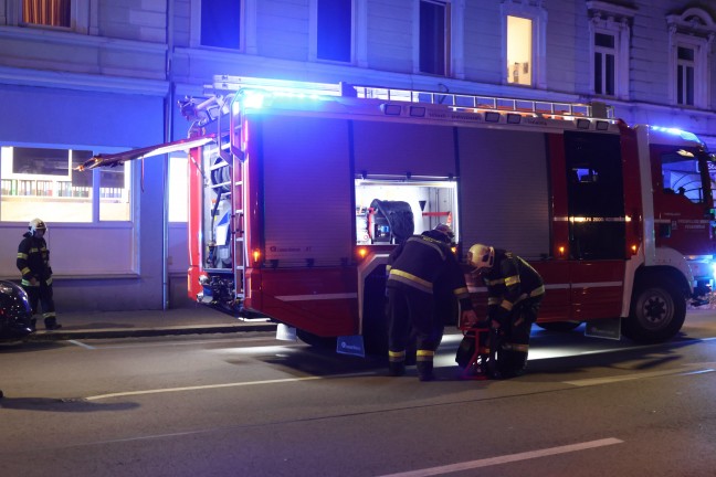 Brand in einer Sozialeinrichtung fr Asylwerberinnen und Asylwerber in Wels-Innenstadt