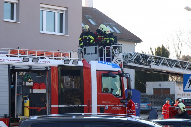 "Wohnung zugemllt": Schwieriger Lscheinsatz bei ausgedehntem Wohnungsbrand in Wels-Vogelweide