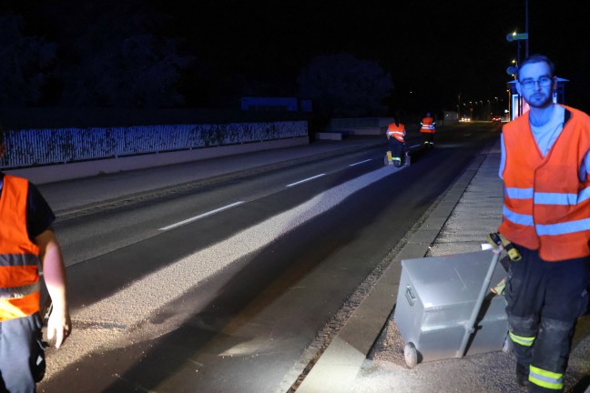 lspur durch Wels: Aus gemeldeten 100 Metern wurde ein Einsatz auf einer Lnge von vier Kilometern