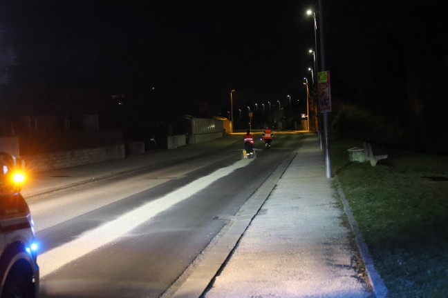 lspur durch Wels: Aus gemeldeten 100 Metern wurde ein Einsatz auf einer Lnge von vier Kilometern