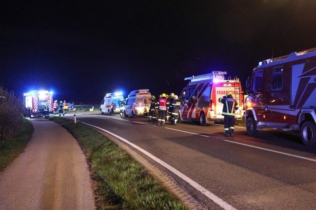 Schwer verletzt: Auto auf Gallspacher Straße bei Grieskirchen mehrfach überschlagen
