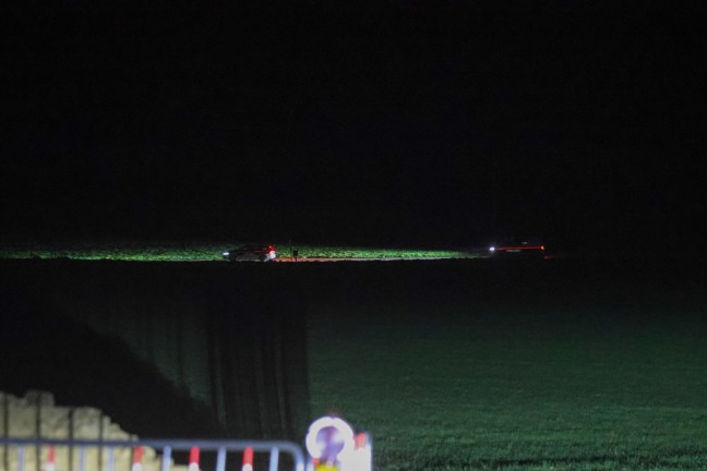 Feuerwehr untersttzte Fahndungsmanahmen der Polizei bei Kremsmnster mit Drohne