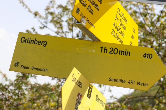 Bub (4) bei Ausflug auf den Grnberg in Gmunden am Berg vergessen