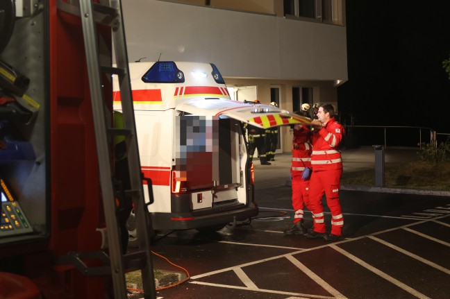 Brand einer Matratze in einer Betreuungseinrichtung in Pram fordert zwei Verletzte