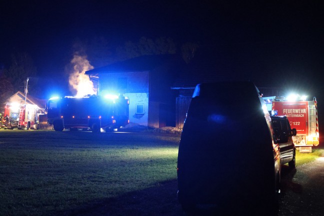 Brand im Hackschnitzellager eines Bauernhofes in Neukirchen am Walde