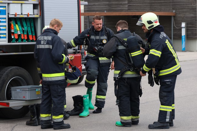 Chlorgasalarm in einem Hallenbad in Wels-Lichtenegg durch Stromausfall ausgelst