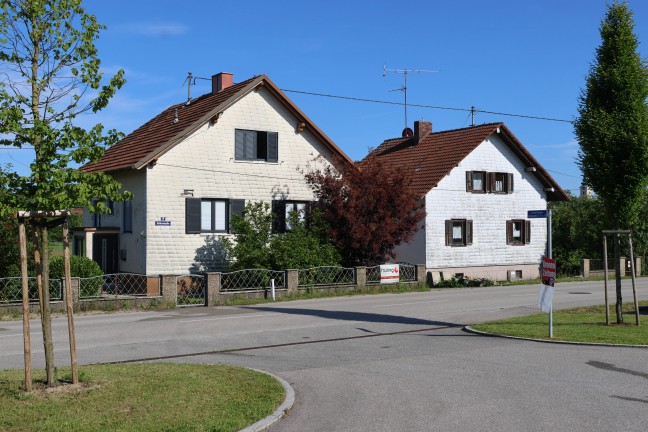Vier Feuerwehr zu Brand eines Gebudes nach Waizenkirchen alarmiert