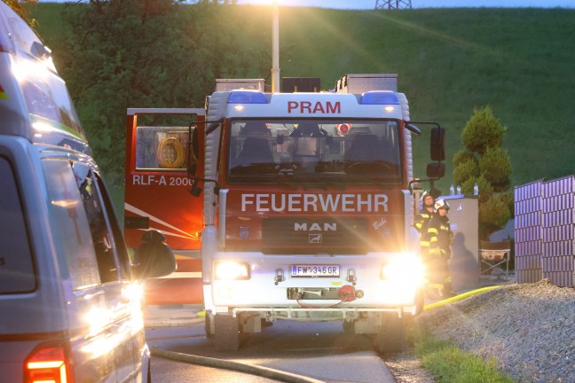 Ein Verletzter bei Brand in einem Gebude in Pram
