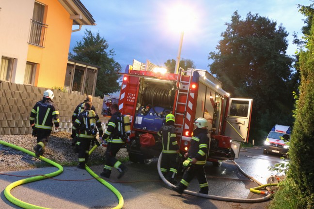 Ein Verletzter bei Brand in einem Gebude in Pram