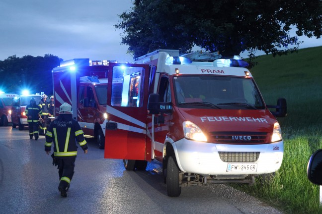 Ein Verletzter bei Brand in einem Gebude in Pram
